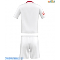 Camisa de time de futebol Sevilla Replicas 1º Equipamento Infantil 2025-26 Manga Curta (+ Calças curtas)